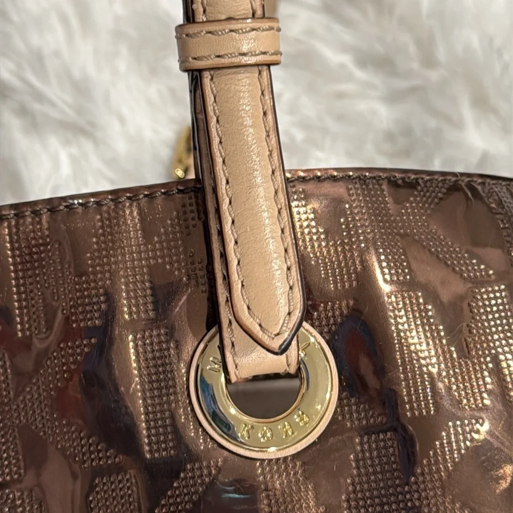 Michael Michael Kors Jet Set Bronze Mirror Metallic Tote